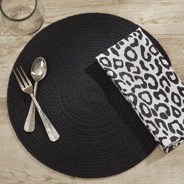 Essex Placemat - Black SET OF 6 Park Designs - The Fox Decor